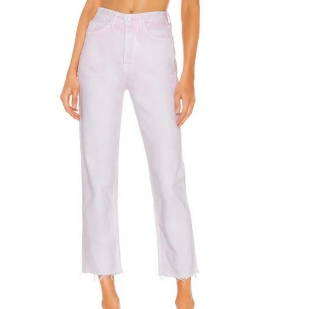 GRLFRND Mica Crop Jeans in Primrose Acid Wash NWOT Size 27